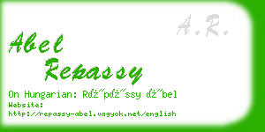 abel repassy business card